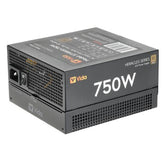 Vida 750W Heracles Black ATX Gaming PSU, 80+ Bronze, 14cm Ultra - Quiet FDM Fan, Flat Black Cables, Power Lead Not Included - FIXgenie